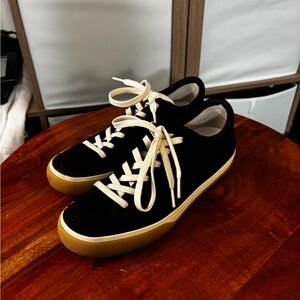 Rothy's Black and Cream Sneakers